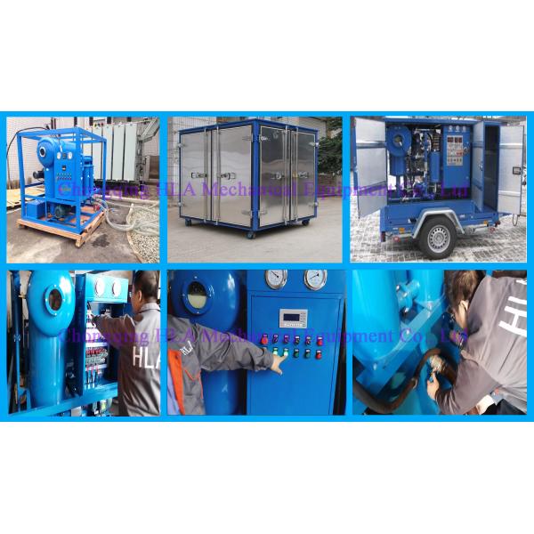 High Voltage Electric Transformer Oil Purifier Machine Horizontal On Line Work