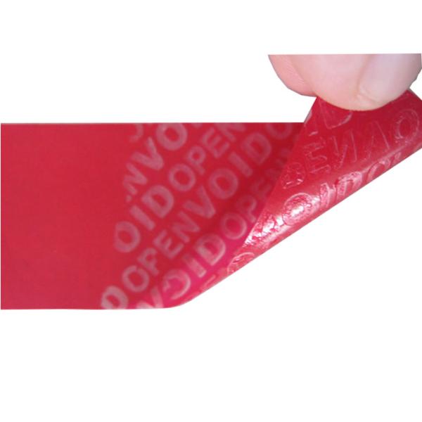 PET Durable Tamper Evident Seal Stickers Void Open Security Label For Packing
