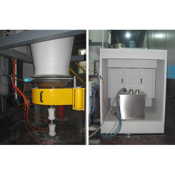 Customized Powder Coating Line With Fast Color Change System And PVC Spray Booth