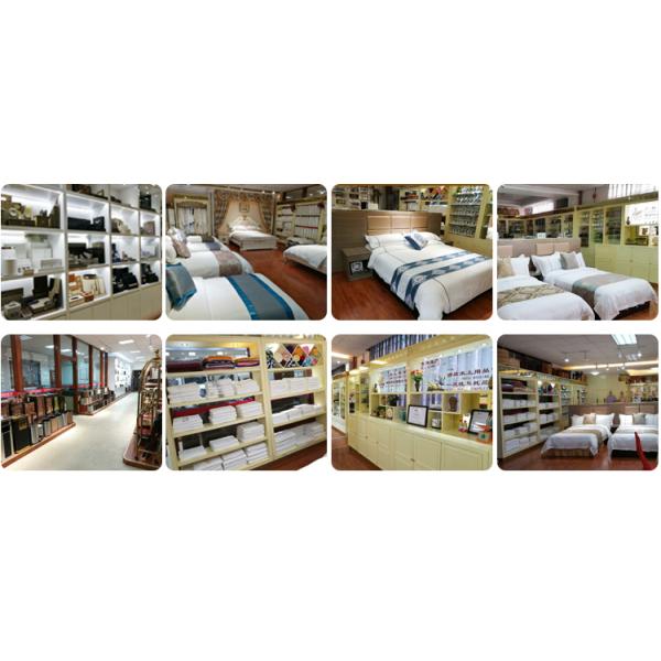 Hotel Bed Sheet Set in 100% Cotton with 300tc Thread Count and GOOSE DOWN Filling