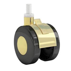 Best 2 Inch Computer Table Chair Caster Wheels With Brake Threaded Stem wholesale