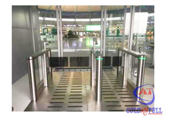 Cheap Automatic Access Control System face recognition temperature indicator turnstile for sale