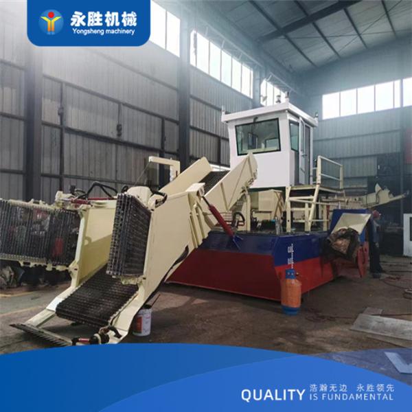 70kw Power Water Weed Harvester Used To Collect And Clean River Aquatic Plant Harvester
