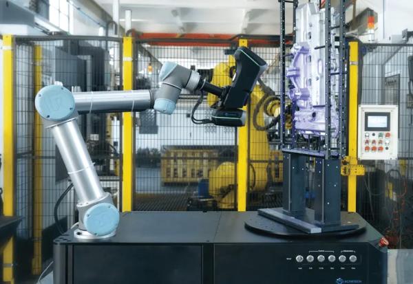 Cheap UR5 Universal Robots Cobot With 3D Scanner As Automated 3D Measurement Station for sale