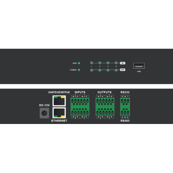 Real-Time Dante Audio Controller for Broadcast and Recording Applications