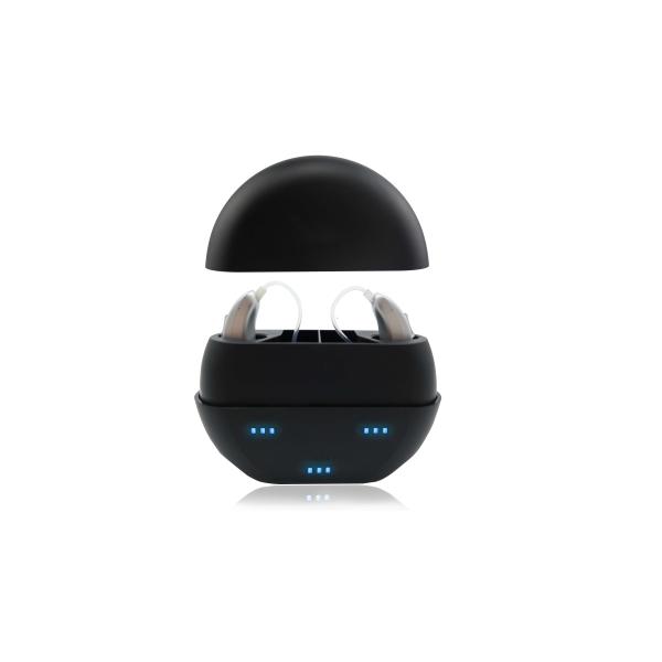 Black Grey Digital Hearing Aids OEM Sound Amplifier For Hearing Impaired