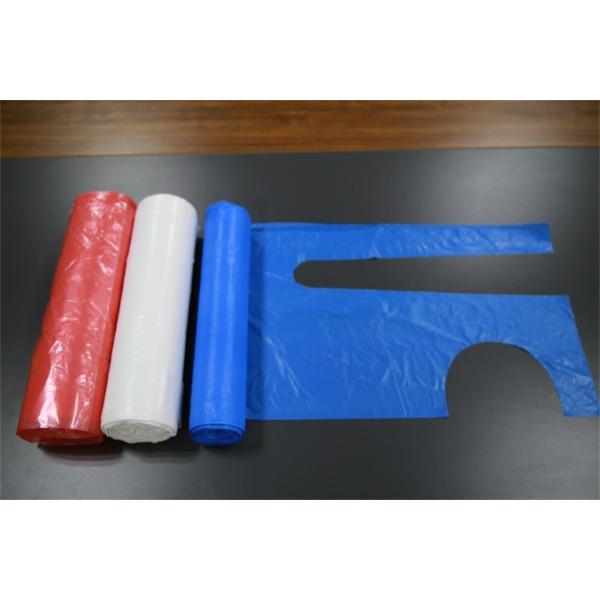 Plastic Polythene Disposable Medical Apron LDPE/HDPE Flat pack Aprons on roll Smooth Embossed Yellow Pink