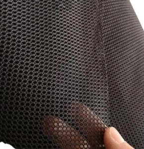 Best Single Layer Polyester Mesh Fabric , Black Stretch Poly Mesh Netting Cloth wholesale