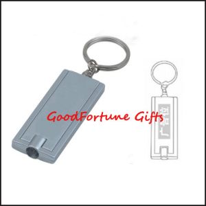 Best Rectangle LED light Keyrings keychain printed logo gift wholesale