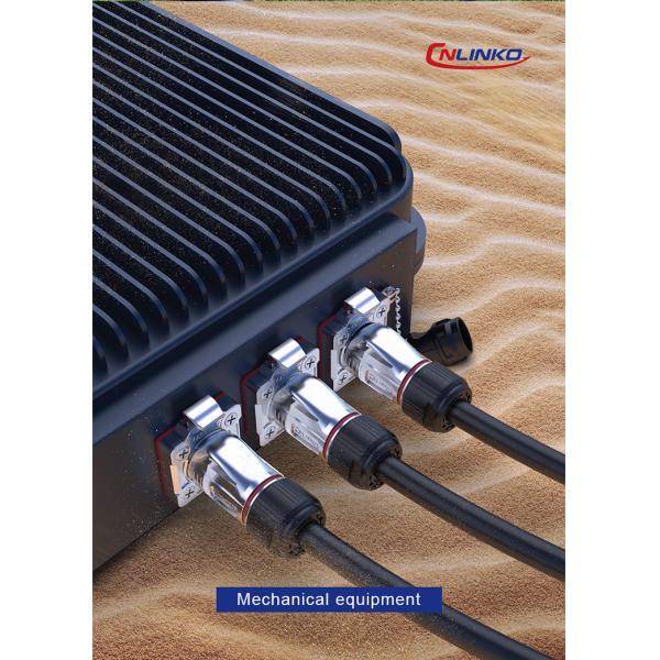 CNLINKO BD20 IP68 Industrial Waterproof Metal 7 Pin Round Male Female Connector