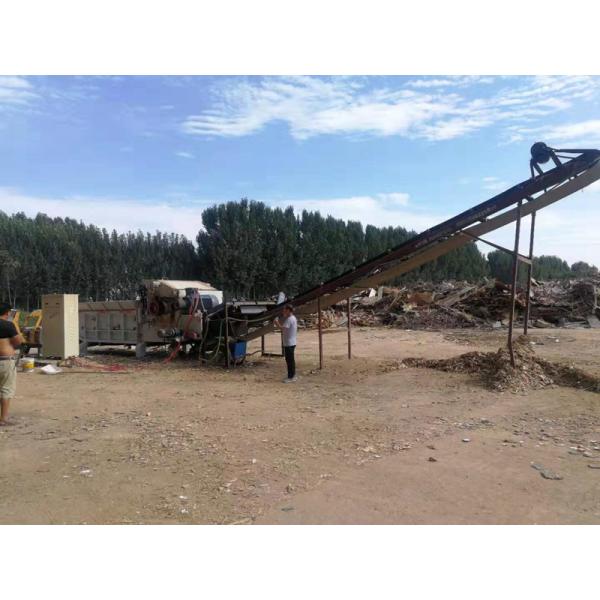 37KW Wood Pallet Crusher Machine Nail Wooden Pallet Crusher Machine With Magnetic