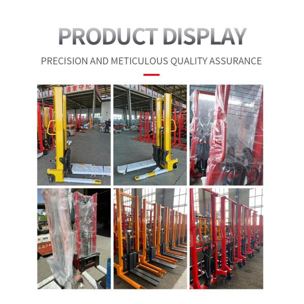 Manual Pallet Stacker 1.6 - 3m Lifting Height Hand Hydraulic Forklift Pallet Truck