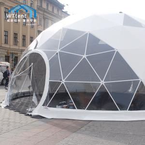 500 People Steel Geodesic Dome Tent , Interior Decoration Geodesic Event Domes