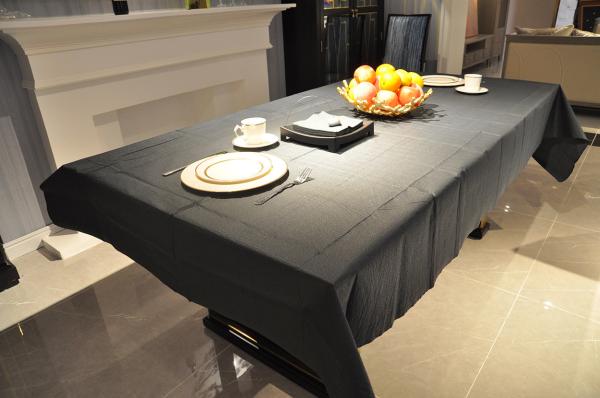 Cheap Black Rectangular 1.37m Disposable Paper Tablecloths SGS FDA Listed for sale