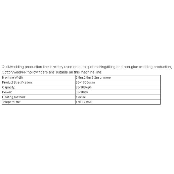 Auto Thermal Bonding Machine Padding Mattress Production Nowoven Drying Oven