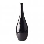 China 750ml Empty Black Bottle With Cork Mouth and Spray Glass Bottle for Vodka Promotion for sale