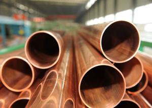 China Mirror Polished Copper Nickel Pipe , Thin Wall Nickel Plated Copper Tubing , C12200 on sale