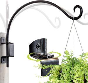 Best Standard Black Swivel Plant Hook for Hanging Flower Basket Wind Chime Lantern and More wholesale