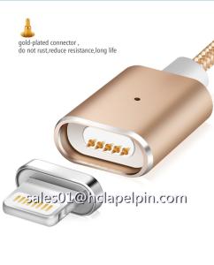China Quick Charging 2.4A Micro USB Adapter Data Sync Magnetic Charging Cable For Iphone Samsung on sale