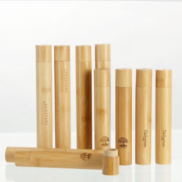Camping Bamboo Toothbrush Case 30 Grams Compostable Toothbrush Cover Case