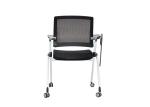 Executive Mesh Back Foldable Training Office Chairs With Movable Wheels