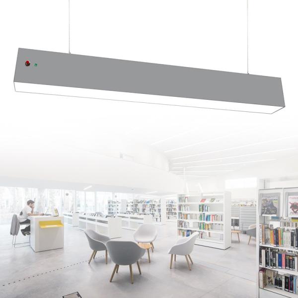 No Flicker Dazzle LED Linear Light With 90min Emergency Power Supply