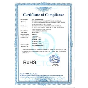 Guilin Huayi Peakmeter Technology Co., Ltd. Certifications