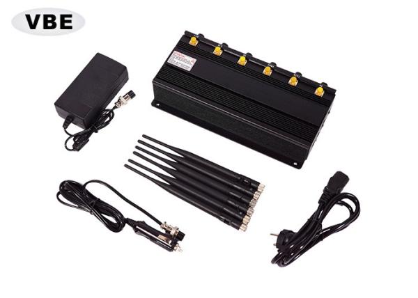 Cheap Power Adjustable Mobile Phone Signal Blocker With 6 PCS Omni Antennas for sale