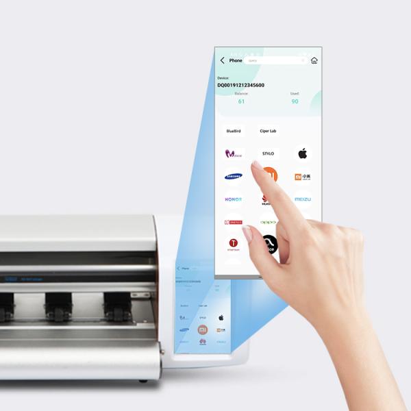 3D Embossed Back Cover Vinyl Decal Printer And Cutter Sticker Machine