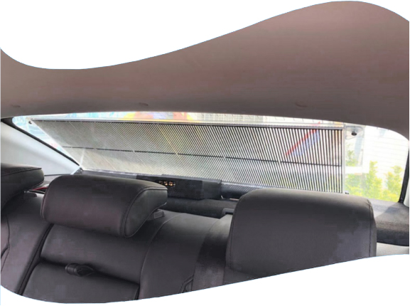 High Transparency Taxi Car Transparent LED Display Screen V140° View Angle Slim And Light
