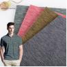Wear Resistant Yarn Dyed Shirt Fabric , 	Breathable 210g T Shirt Cotton Fabric for sale