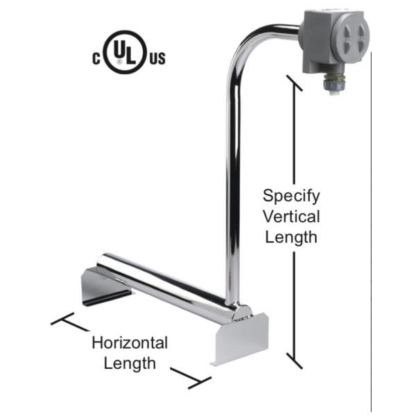 Single Tube Metal Bottom Immersion Heater 110-600V SmartOne PTC Heaters