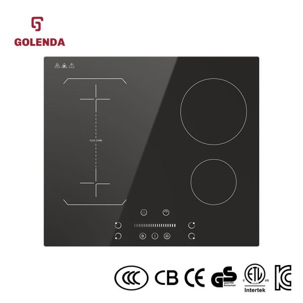 Cheap Touch Control Built In Induction Stove 3 Burner 6100W CB Certified for sale