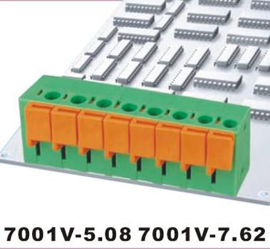 Cheap 250V Voltage Rating Terminal Block with Screw/Spring Connector Type for sale