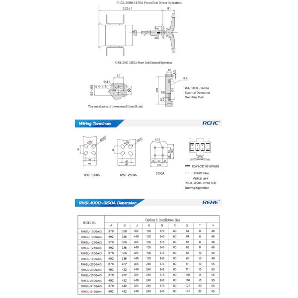 ATS controller automatic transfer switch REHE-GL changeover switch