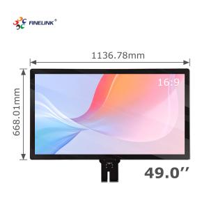 Best 49 Inch IP65 Waterproof Touch Multi-touch USB/I2C/RS232 Interface Large Capacitive Touch Panel For Kiosk wholesale