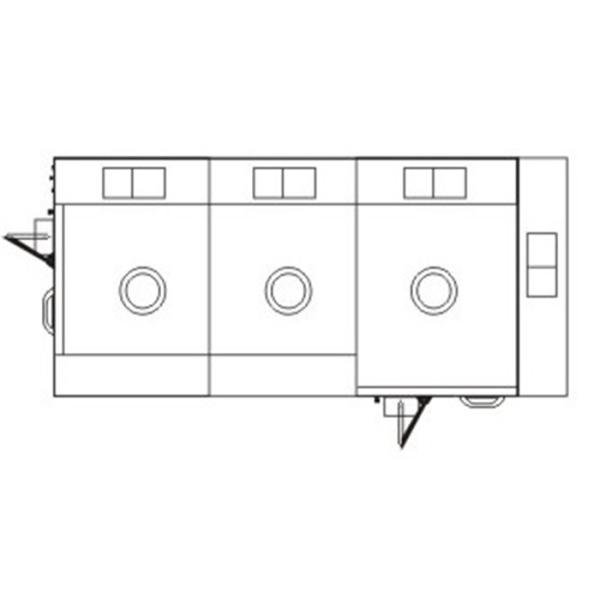Vertical Blowing Auto Air Shower Tunnel With High Efficient Air Filter