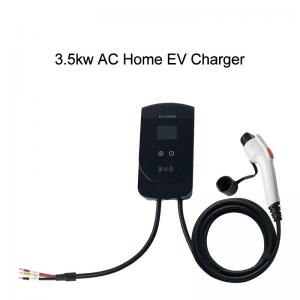 Best 3.5KW Home AC Wall Box Electric Vehicle Charger IP65 12 Safety Guards wholesale