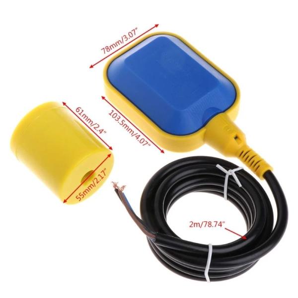 Float level switch, automatic float switch, water tank float switch, water pump float switch