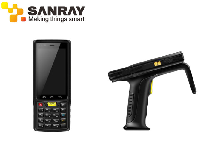 Android 4.4 Operating System Handhend RFID Reader With 4G / WI-FI / Bluetooth /
