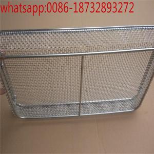 China customized wire mesh storage basket with black color/ Laboratory Wire Mesh Basket/Disinfection Baskets on sale