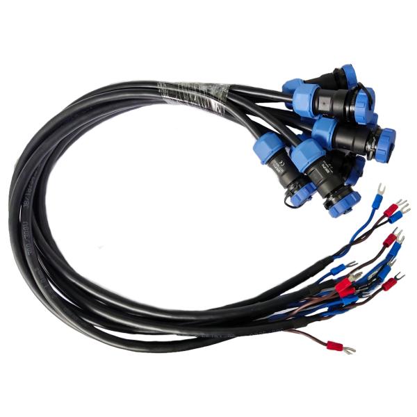 Manipulator 12V Power Supply Harness Aviation Socket With Braided Shielded