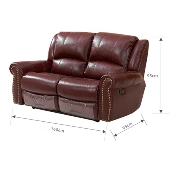 BN American Style Functional Sofa with Full Coverage Embossed Leather Function Recliner Electric Lift Function Recliner