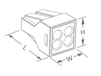 20PCS Clamp Terminal Block Push In Wire Connectors 10 Awg