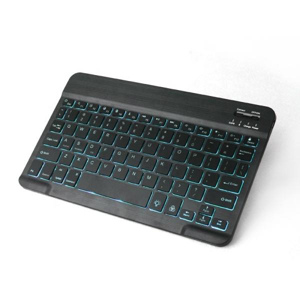 Cheap Universal Slim Rechargeable Portable Bluetooth Keyboard With Backlight for sale
