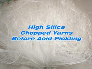 Stapled  High Silica Glass Fiber Yarns