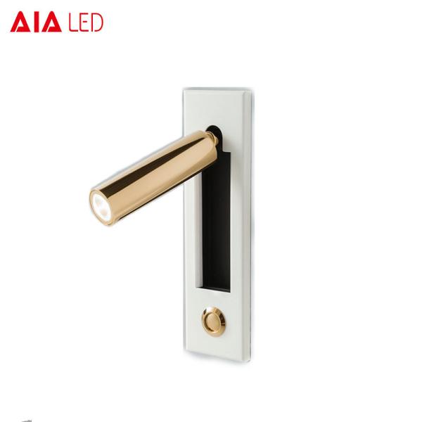 Embed mounted bedside wall light LED reading lamp/led bed wall light for apartment