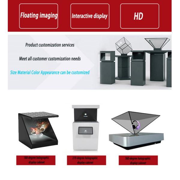360 3D Hologram Box Display Interactive For Floating Product