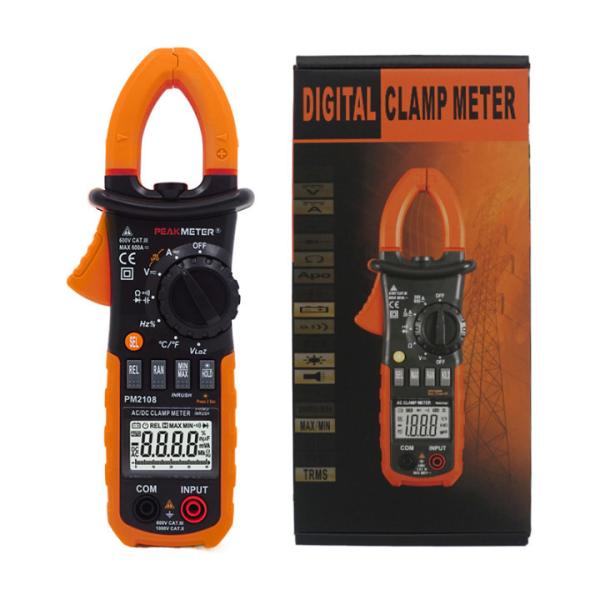 AC/DC Digital CLamp Meter With Ammeter , Voltmeter ,Double Mold，Back Light，Ohmmeter Measurement