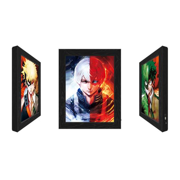 Advertising 3D Lenticular Flip Poster With LED Light Box